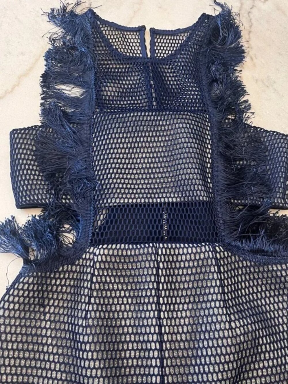 Caribbean Queen Blue Mesh Dress - Picture 5 of 16